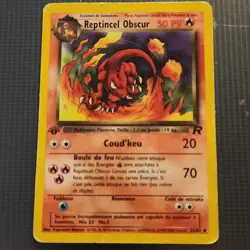 Pokemon Reptincel Obscur Rare 1st Edition 32/82 Team Rocket French 50 HP 2000 - Image 1