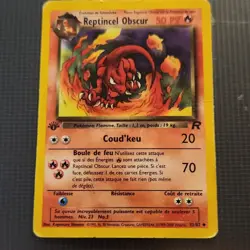 Pokemon Reptincel Obscur Rare 1st Edition 32/82 Team Rocket French 50 HP 2000 - Image 2