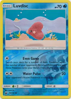 Lightly Played Luvdisc - 44/168 - Common - Reverse Holo Pokemon Celestial Storm - Image 1