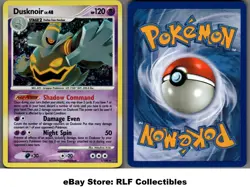 2008 Pokemon, D&P Stormfront, #1/100 Dusknoir Lv. 48, Holo Rare (c) - Image 1