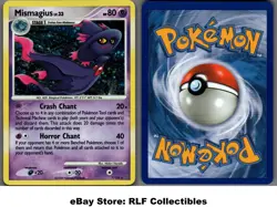 2008 Pokemon, D&P Stormfront, #7/100 Mismagius Lv. 33, Holo Rare - Image 1
