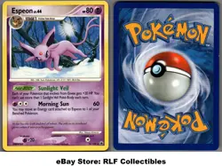 2008 Pokemon, D&P Majestic Dawn, #18/100 Espeon, Rare - Image 1