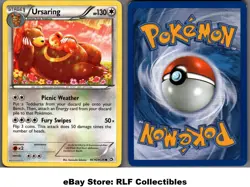 2013 Pokemon, Legendary Treasures, #RC16/RC25 Ursaring, Holo Common - Image 1