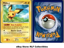 2008 Pokemon, D&P Stormfront, #45/100 Pichu Lv. 8, Uncommon (b) - Image 1