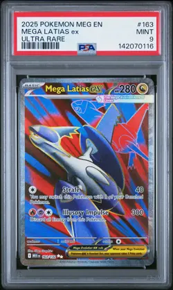 2025 POKEMON MEG EN-MEGA EVOLUTION ULTRA RARE #163 MEGA LATIAS EX PSA 9 - Image 1