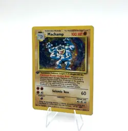 Pokemon TCG Machamp Holo Rare 1st Edition Base Set 8/102 - Image 2