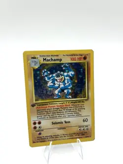 Pokemon TCG Machamp Holo Rare 1st Edition Base Set 8/102 - Image 3