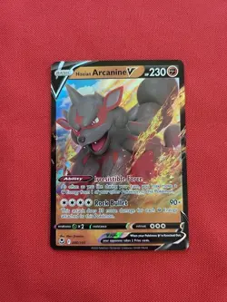 Pokemon: Hisuian Arcanine V #090/195 Silver Tempest Holo 2022 - NM - E14 - Image 1