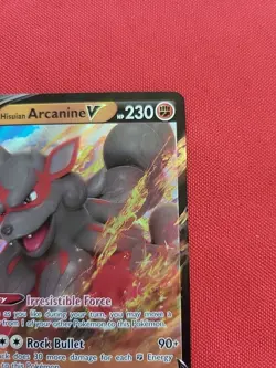 Pokemon: Hisuian Arcanine V #090/195 Silver Tempest Holo 2022 - NM - E14 - Image 5