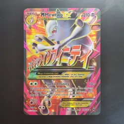 Mega Mewtwo EX 160/162 Full Art Ultra Rare BREAKthrough NM+ Pokemon Card - Image 1