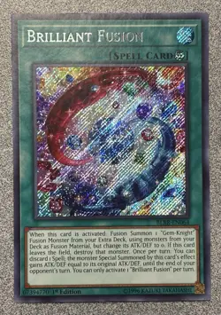 Brilliant Fusion BLRR-EN064 Secret Rare 1st Edition VLP - Image 1