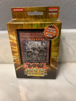 Yugioh Rise Of The Dragon Lords Structure Deck Sealed 1st Edition New - Image 1