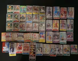 One Piece TCG x105 + Cards BULK LOT Holographic Rares NM ENG EB-03 - Image 1