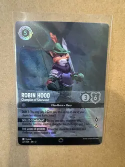 2023 Disney Lorcana Into The Inklands 3 Foil Robin Hood #221 - Image 3