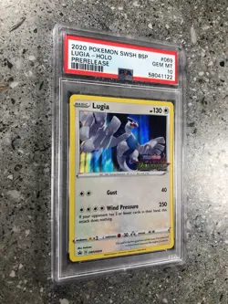 Pokemon TCG Cards Prerelease Lugia SWSH069 Holo Promo PSA 10 GEM MINT - Image 3