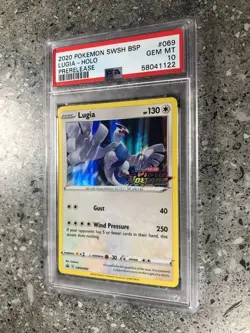 Pokemon TCG Cards Prerelease Lugia SWSH069 Holo Promo PSA 10 GEM MINT - Image 4