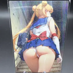 Usagi Tsukino Sailor Moon Anime Waifu Card Doujin ACG Goddess Holo - Image 2