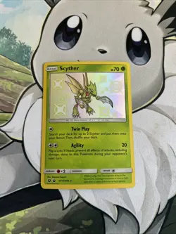 Scyther SV1/SV94 Hidden Fates 2019 Pokemon Card Sun & Moon NM - Image 1