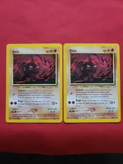 Pokemon: Onix #69/111 Neo Genesis 2000 Vintage Non-holo - LP / MP - L57 (2 Card) - Image 1