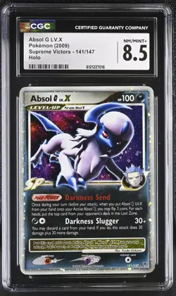 CGC 8.5 Absol G LV.X 2009 Supreme Victors 141/147 Holo Pokemon Card - Image 1