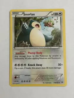 Snorlax 118/162 Breakthrough Regular Pokemon Card 2015 - Image 1