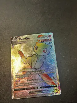 Pokemon Mew VMAX Secret Rare Full Art Fusion Strike 268/264 Holo Card - Image 2