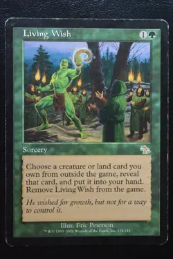 Magic The Gathering MTG LIVING WISH Judgment HP Heavily Played - Image 1