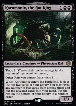 Karumonix, the Rat King - R - Phyrexia: All Will Be One - 98 - LP - Image 1