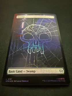 Swamp Full Art Foil #191 Marvel Spider-Man MTG Basic Land - Image 3