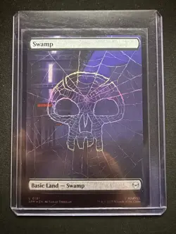 Swamp Full Art Foil #191 Marvel Spider-Man MTG Basic Land - Image 5