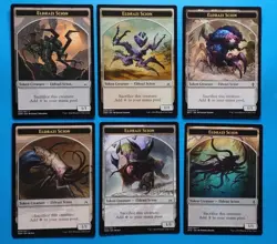 MTG 6 - Eldrazi Scion Tokens (mixed art as shown) LP Zendikar Magic Playset - Image 1