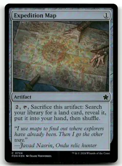 Expedition Map #724 (Foil) (NM) Foundations FDN Magic MTG - Image 1