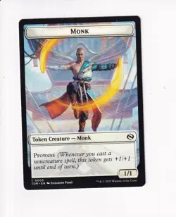 MAGIC MTG COMMANDER: TARKIR: DRAGONSTORM DOUBLE TOKEN MONK / ELEMENTAL (#1) - Image 1