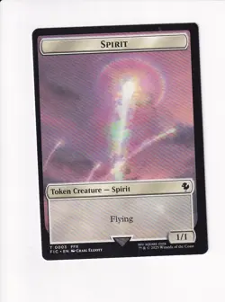 MAGIC THE GATHERING COMMANDER: FINAL FANTASY DOUBLE TOKEN SPIRIT / SQUID (#1) - Image 1