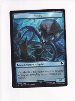 MAGIC THE GATHERING COMMANDER: FINAL FANTASY DOUBLE TOKEN SPIRIT / SQUID (#1) - Image 2