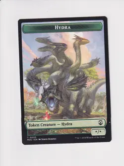 MAGIC THE GATHERING COMMANDER MODERN HORIZONS 3 DOUBLE TOKEN HYDRA / BOAR (X) - Image 1