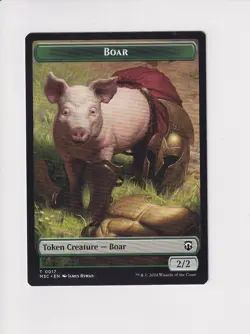 MAGIC COMMANDER MODERN HORIZONS 3 DOUBLE TOKEN FOREST DRYAD / BOAR (X) - Image 2