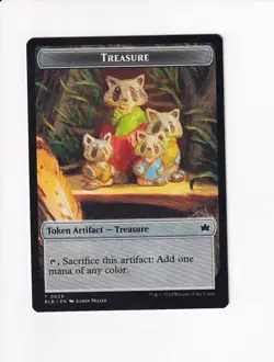 MAGIC THE GATHERING MTG BLOOMBURROW DOUBLE TOKEN SQUIRREL / TREASURE (#1) - Image 2