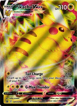 Pokemon TCG Pikachu VMAX Black Star Promo SWSH286 Sword and Shield VLP - Image 1