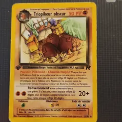 Pokemon Dark Dugtrio Rare 1st Edition 23/82 Team Rocket French 50 HP 2000 - Image 1