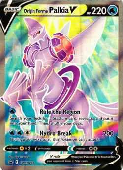 Pokemon TCG Origin Forme Palkia V SWSH253 SWSH Black Star Promos Holo NM - Image 1