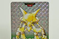 Pokemon card Carddass Pocket Monsters Alakazam No.065 GREEN 1996 Japanese MP - Image 2