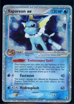 Pokemon EX DELTA SPECIES - #110/113 Vaporeon ex - Ultra Rare Holo - ENG - LP - Image 1
