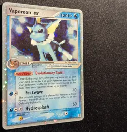 Pokemon EX DELTA SPECIES - #110/113 Vaporeon ex - Ultra Rare Holo - ENG - LP - Image 5