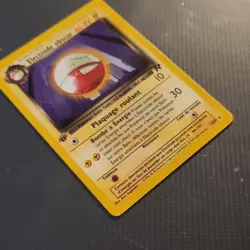 Pokemon Electrode obscur Rare 1st Edition 34/82 Team Rocket French 60 HP - Image 5