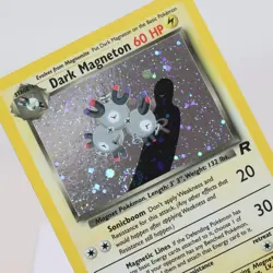 Pokemon TCG - Dark Magneton 11/82 Team Rocket Holo Rare WOTC - EXC - Image 1