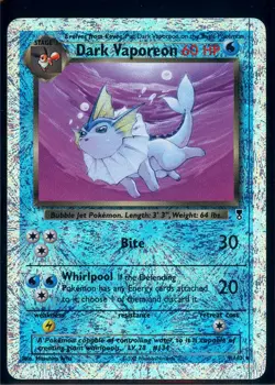 Pokemon LEGENDARY COLLECTION - #9/110 Dark Vaporeon - Reverse Holo - ENG - LP - Image 1