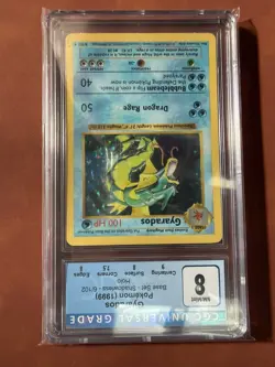 Pokemon TCG Gyarados Holo Rare Base Set Shadowless - Image 1