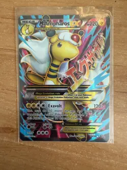 Pokemon Card - Mega M Ampharos EX Ancient Origins 88/98 Full Art Holo Rare - Image 1