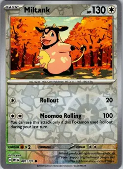 Miltank 81/131 Pokemon TCG Prismatic Evolutions Common Reverse Holo -NM/M - Image 1